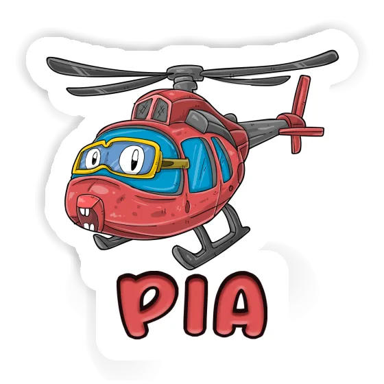 Helicopter Sticker Pia Laptop Image