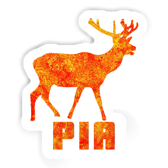 Cerf Autocollant Pia Image