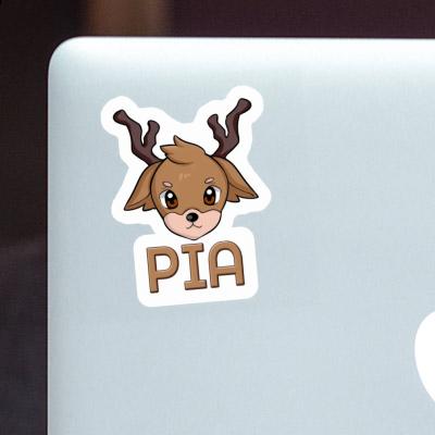 Sticker Deerhead Pia Laptop Image