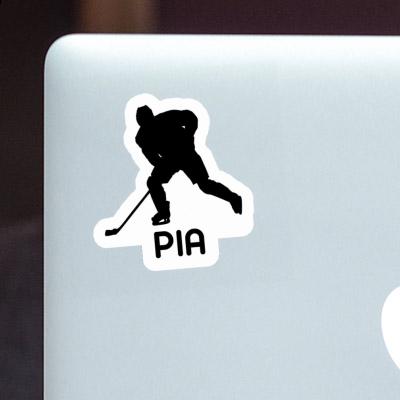 Pia Sticker Hockey Player Image