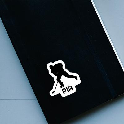 Pia Sticker Hockey Player Laptop Image