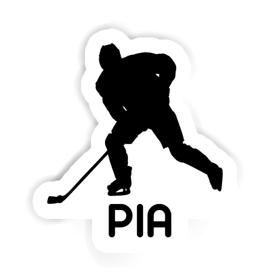 Joueur de hockey Autocollant Pia Image