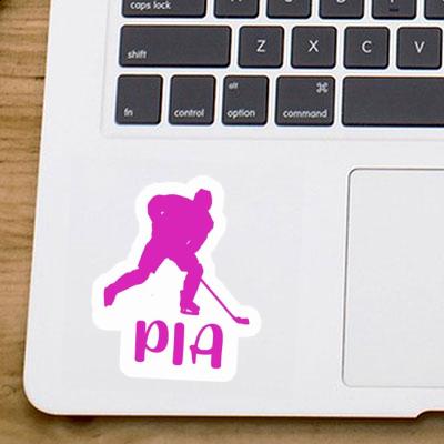 Pia Autocollant Joueuse de hockey Notebook Image