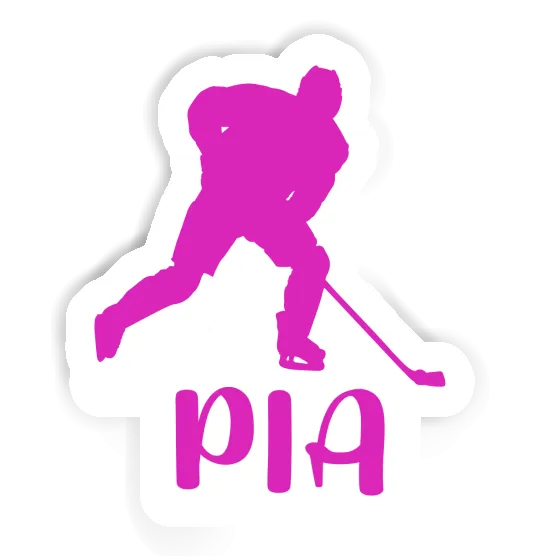 Sticker Hockey Player Pia Notebook Image