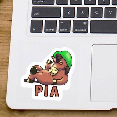 Pia Sticker Lying horse Notebook Image