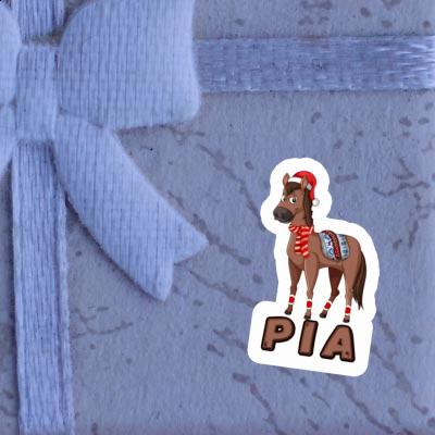 Sticker Weihnachtspferd Pia Notebook Image