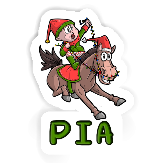 Sticker Pia Christmas Horse Notebook Image