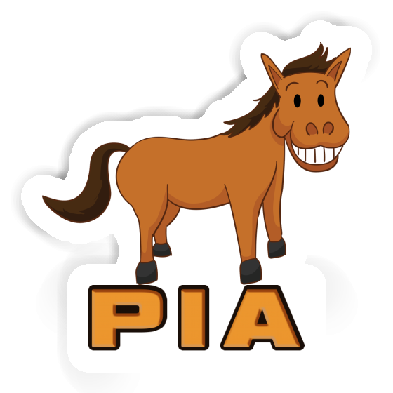 Pia Autocollant Cheval Image