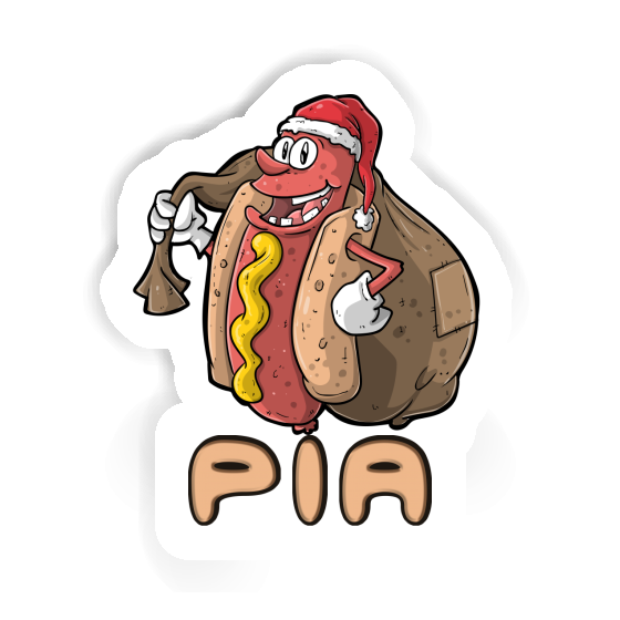 Autocollant Pia Hot-dog de Noël Image