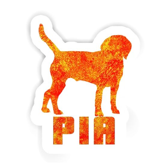 Pia Sticker Hund Notebook Image