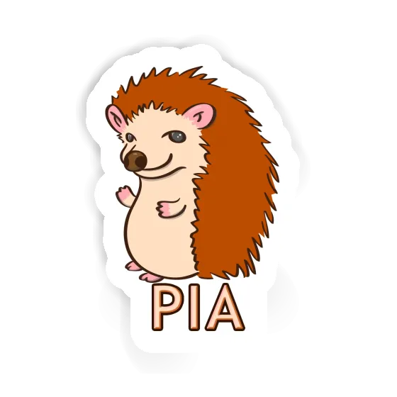 Sticker Pia Hedgehog Laptop Image