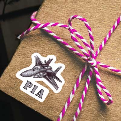 Pia Sticker Airplane Image