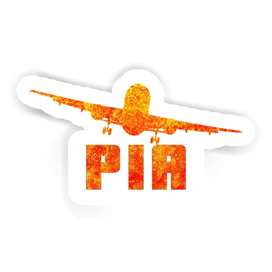 Pia Sticker Airplane Image