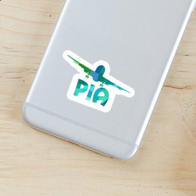 Sticker Airplane Pia Notebook Image