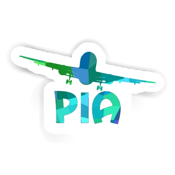 Pia Autocollant Avion Laptop Image