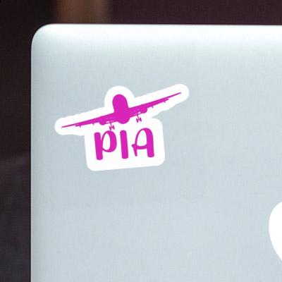 Sticker Flugzeug Pia Image