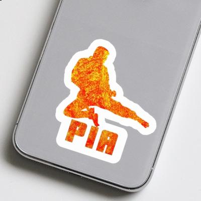 Sticker Karateka Pia Laptop Image