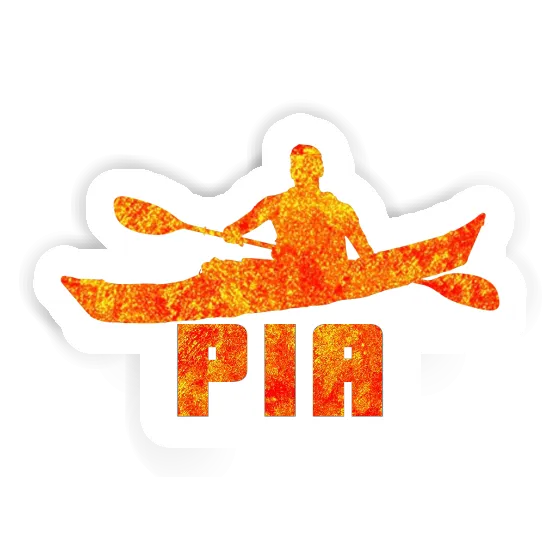 Pia Sticker Kayaker Notebook Image