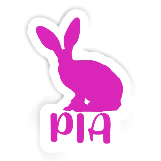 Sticker Rabbit Pia Gift package Image