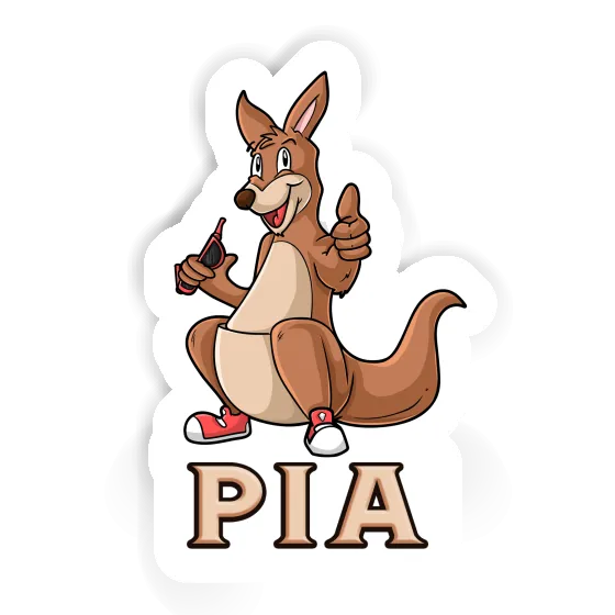 Sticker Kangaroo Pia Notebook Image