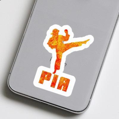 Sticker Pia Karateka Notebook Image