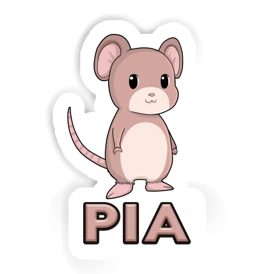 Aufkleber Maus Pia Image