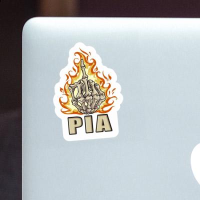 Pia Sticker Middlefinger Notebook Image