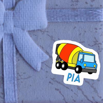 Sticker Mischer-LKW Pia Laptop Image