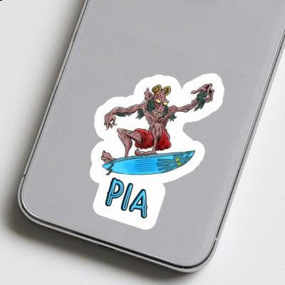 Surfeur Autocollant Pia Image