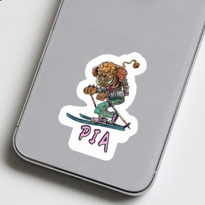 Sticker Telemark Skier Pia Gift package Image