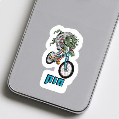 Sticker Pia Biker Laptop Image