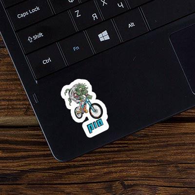 Aufkleber Pia Downhill-Biker Laptop Image