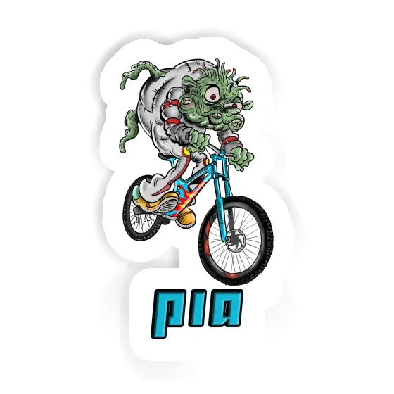 Sticker Pia Biker Laptop Image