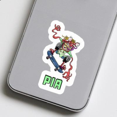 Pia Autocollant Skateur Notebook Image