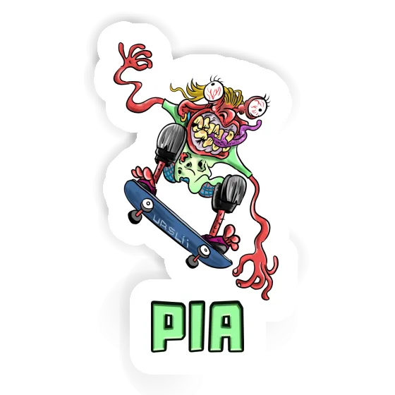 Skater Sticker Pia Laptop Image