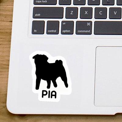 Sticker Pia Pug Notebook Image