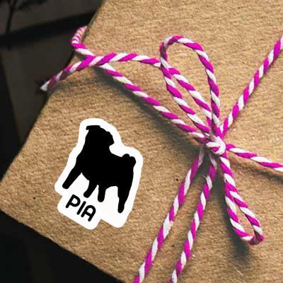 Sticker Pia Pug Image