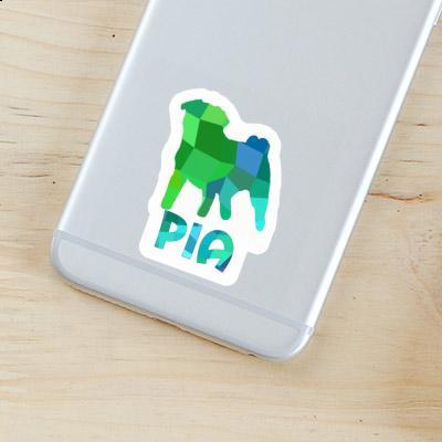 Pug Sticker Pia Laptop Image