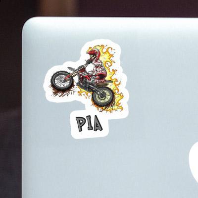 Motocrossfahrer Aufkleber Pia Notebook Image