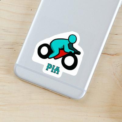 Aufkleber Pia Motorradfahrer Image