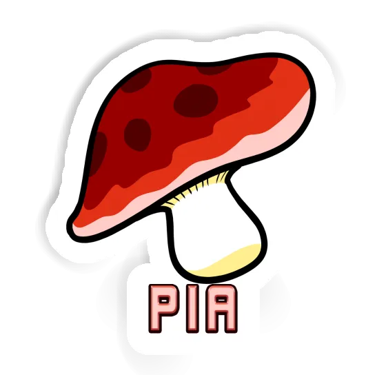 Pilz Aufkleber Pia Image