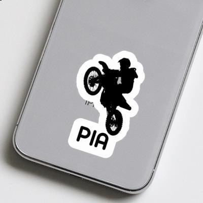 Sticker Motocross-Fahrer Pia Notebook Image