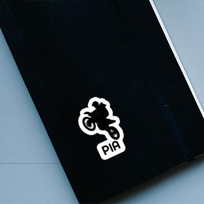 Sticker Motocross-Fahrer Pia Image