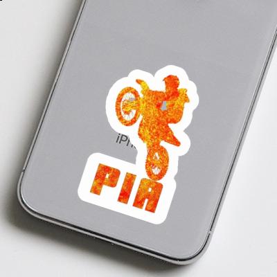 Sticker Pia Motocross Rider Notebook Image