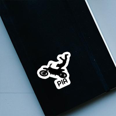 Pia Aufkleber Motocross-Fahrer Laptop Image