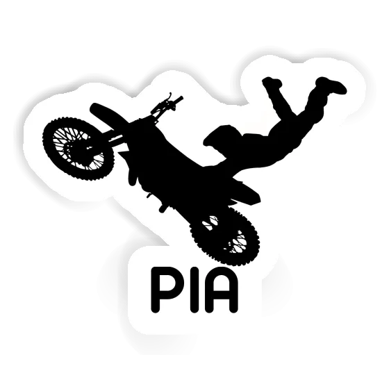 Pia Autocollant Motocrossiste Notebook Image