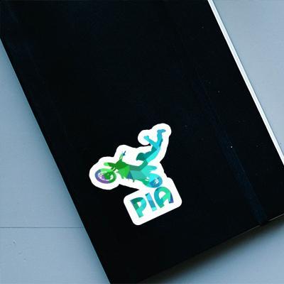 Sticker Pia Motocross-Fahrer Gift package Image