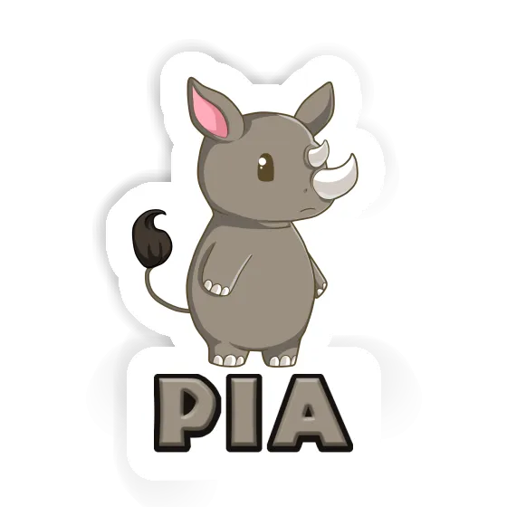 Sticker Rhinoceros Pia Gift package Image