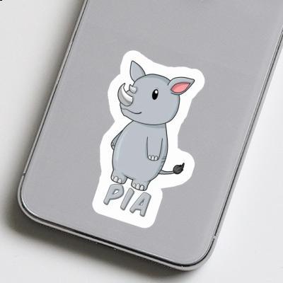 Sticker Rhino Pia Image