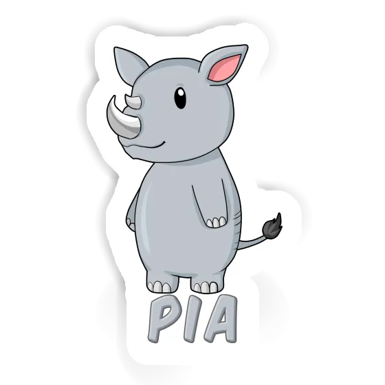 Sticker Rhino Pia Image